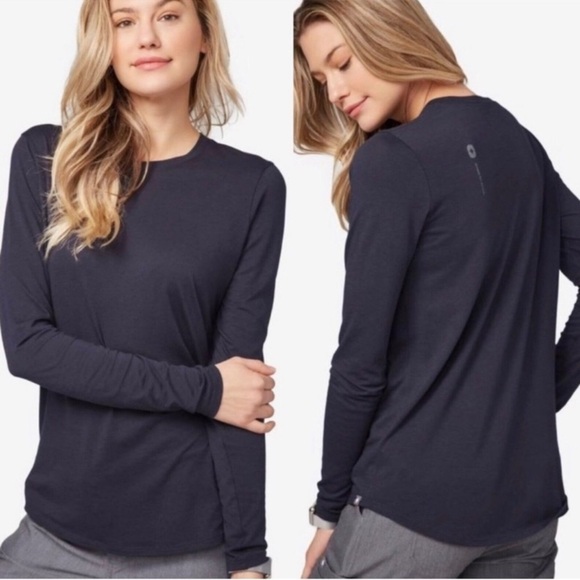 Figs Tops - FIGS Navy Super Soft Long Sleeve Shirt size M